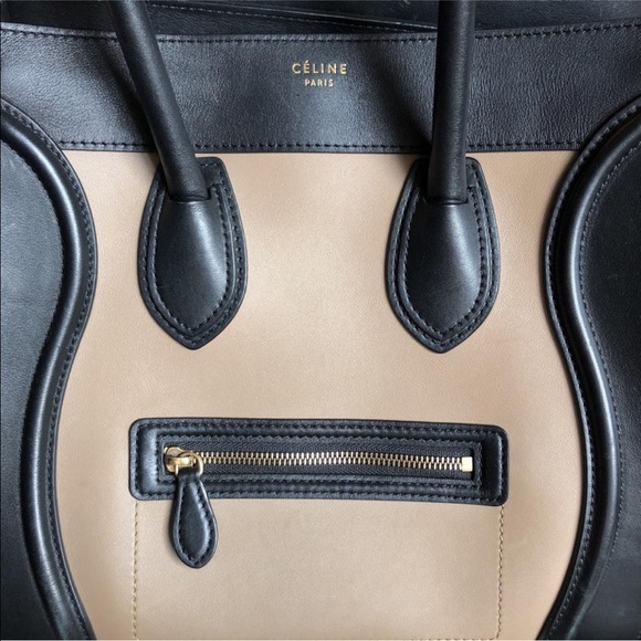 ❌ SOLD ❌ Celine Mini Tri-color Luggage Tote Bag - Picture 7 of 8